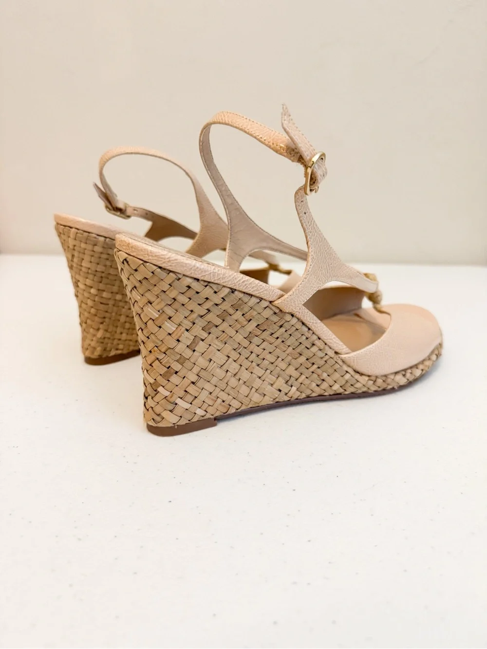 Women’s Bandolino Neutral Braided Espadrille Wedge Sandals - Nude